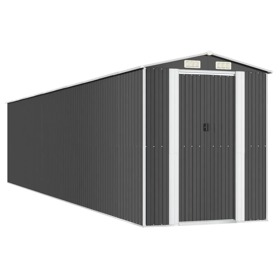 Abri de jardin Anthracite 192x938x223 cm Métal galvanisé - 2