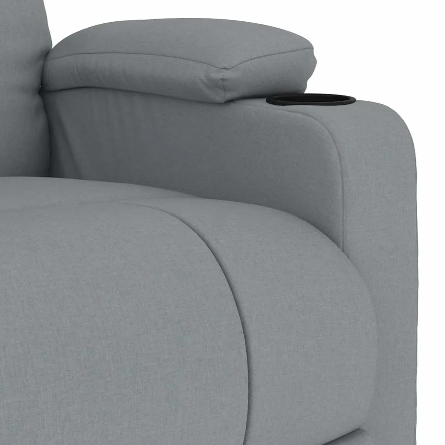 Fauteuil de massage Gris clair Tissu - 6