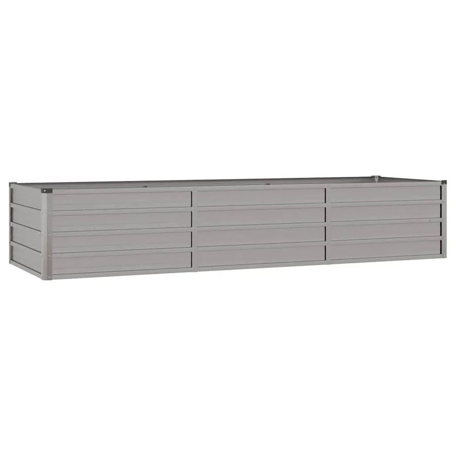 Lit surélevé de jardin rouillé 240x80x45 cm acier corten - 3