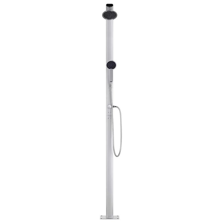 Douche de jardin avec base marron 220 cm Aluminium - 5