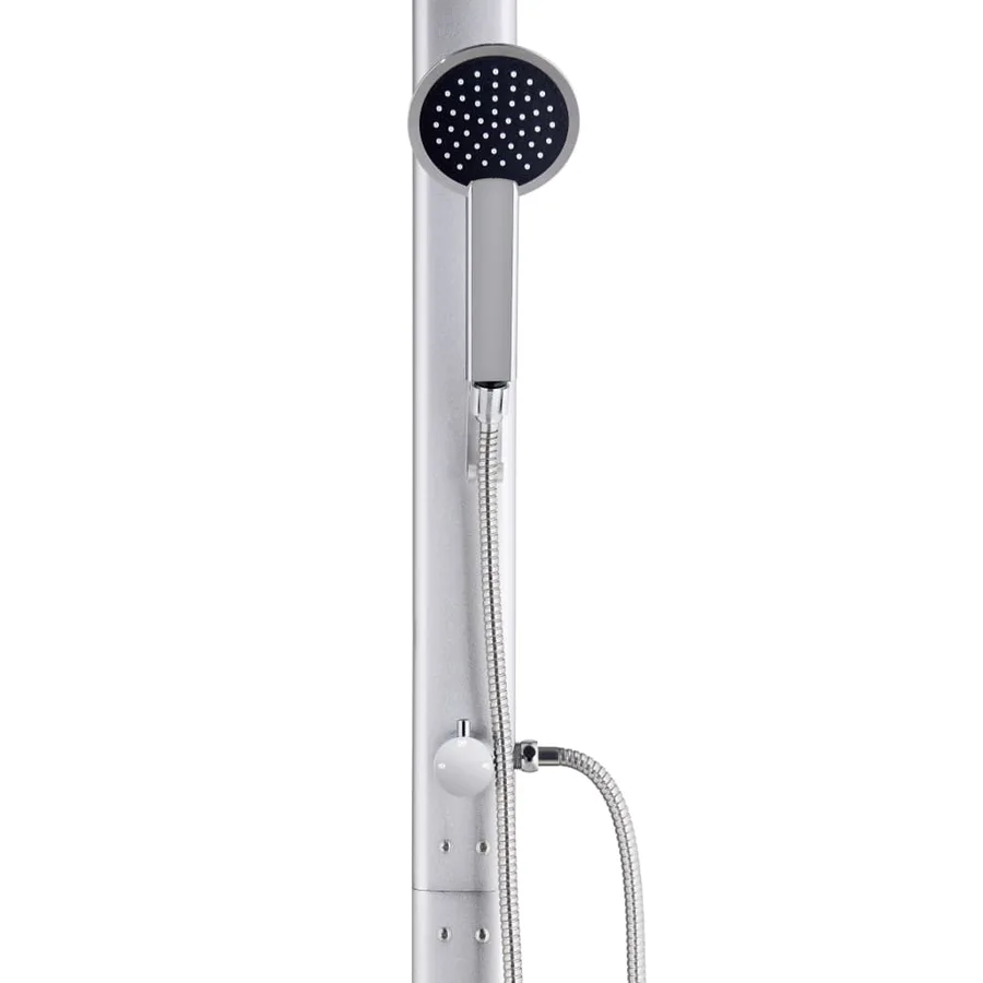 Douche de jardin avec base marron 220 cm Aluminium - 8