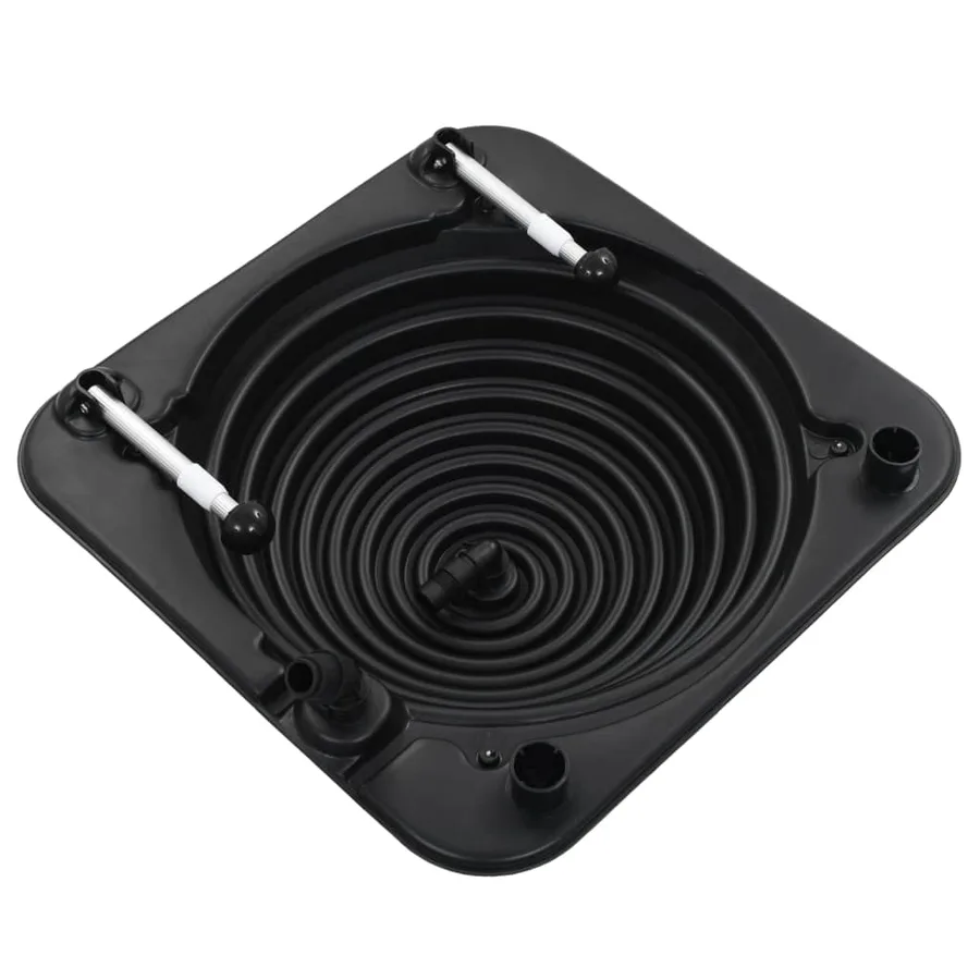 Chauffage solaire de piscine 2 pcs 75x75x36 cm PEHD Aluminium - 3