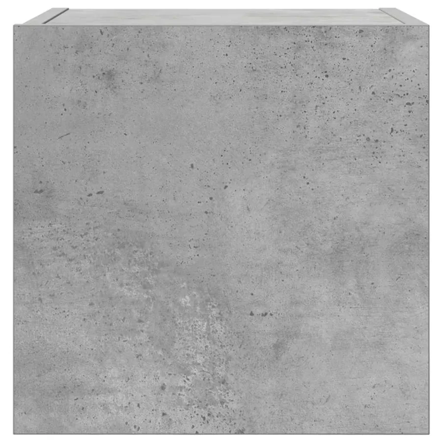 Meuble TV mural Gris béton 30,5x30x30 cm - 4