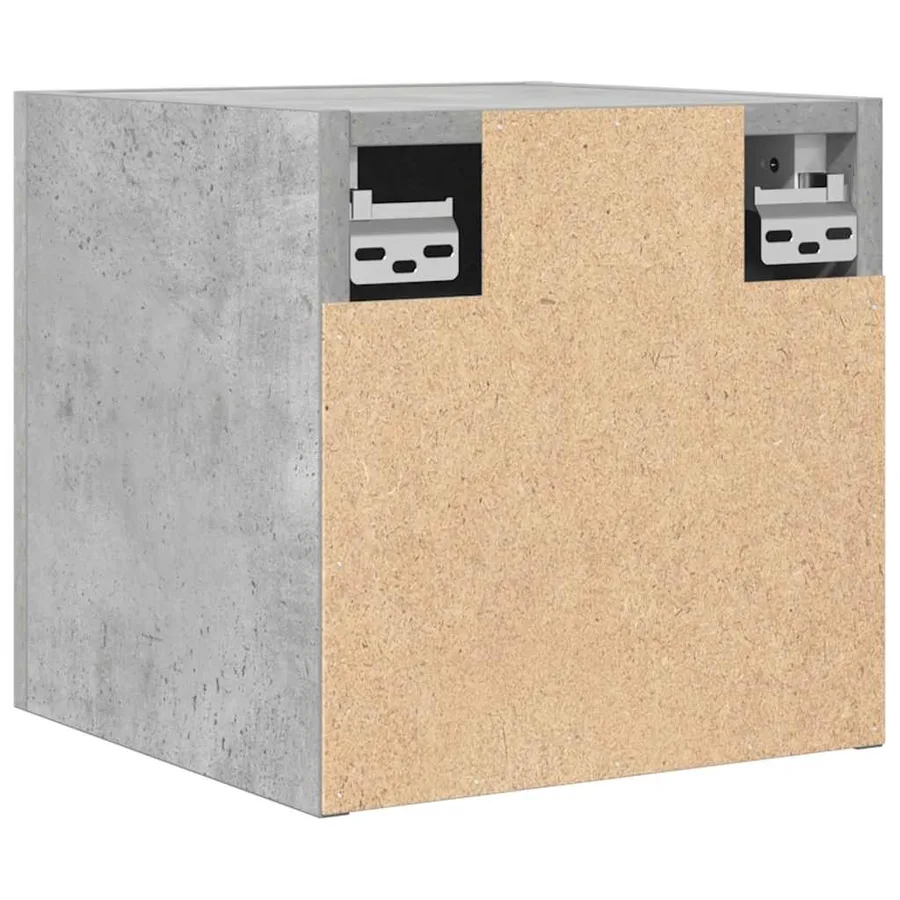 Meuble TV mural Gris béton 30,5x30x30 cm - 6