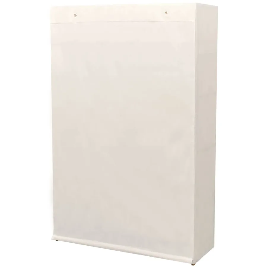 Garde-robe en tissu et bois de pin 110x40x170 cm - 4