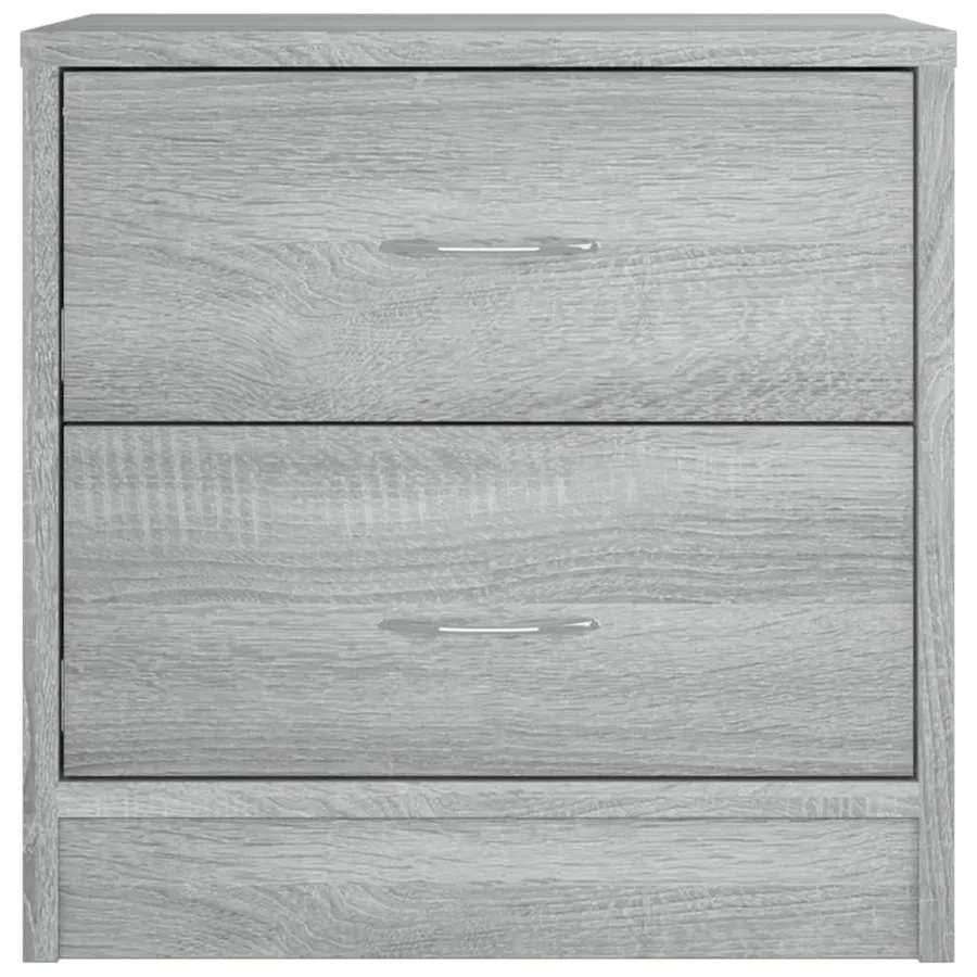 Tables de chevet 2 pcs sonoma gris 40x30x40 cm bois ingénierie - 4