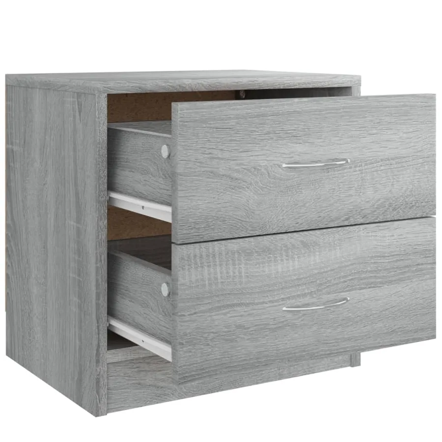 Tables de chevet 2 pcs sonoma gris 40x30x40 cm bois ingénierie - 6