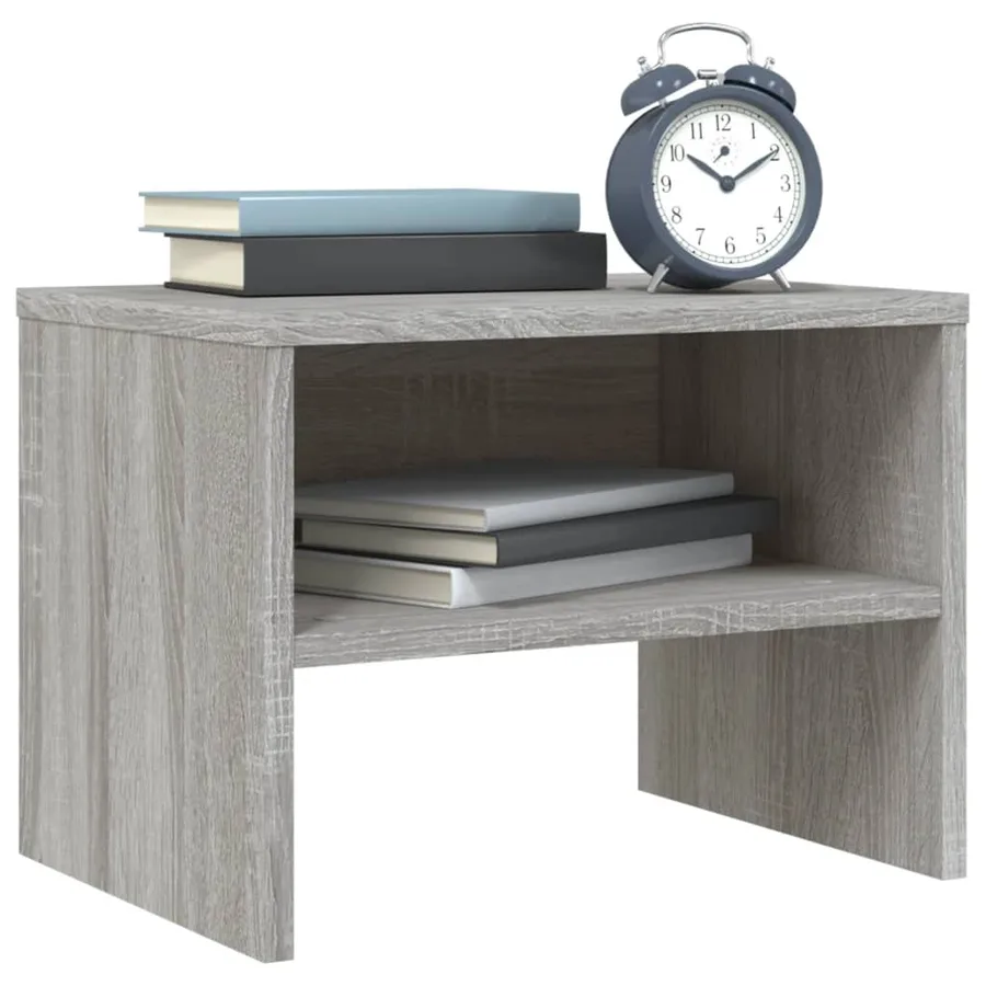 Tables de chevet 2 pcs Sonoma gris 40x30x30cm Bois d'ingénierie - 3
