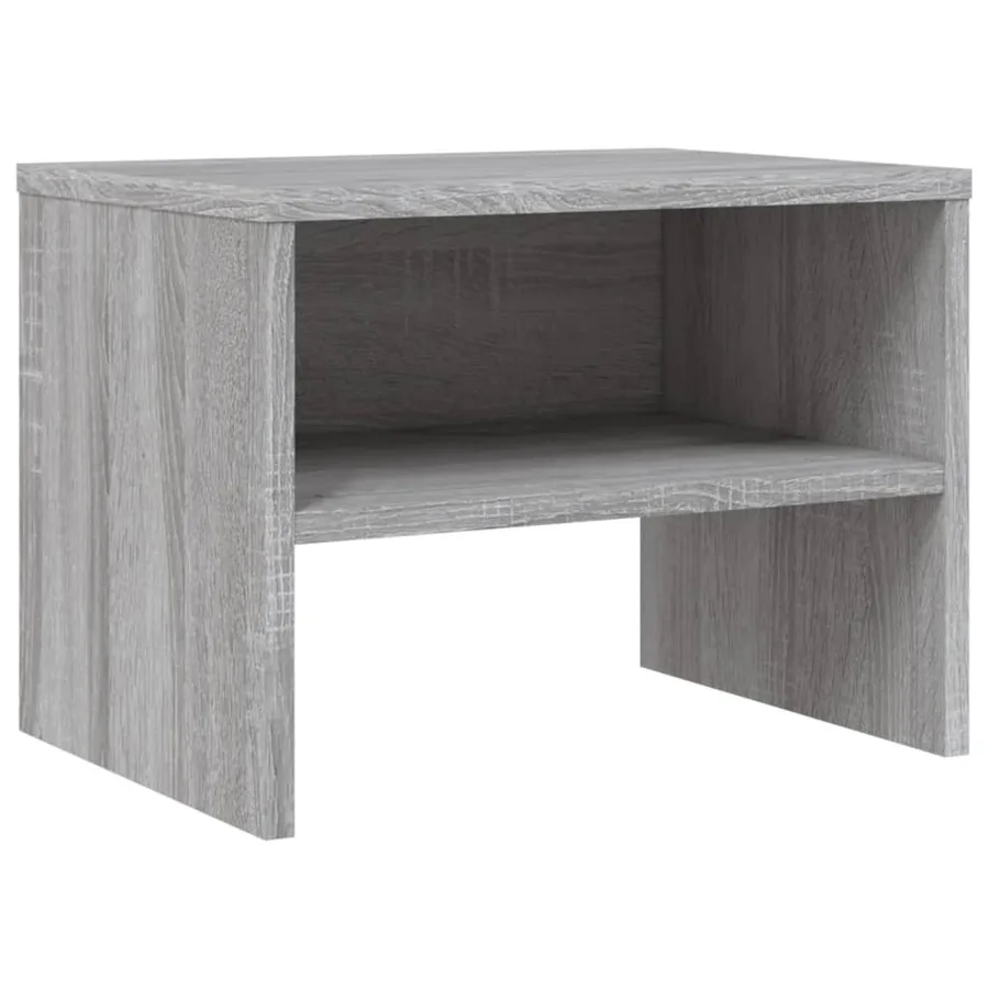 Tables de chevet 2 pcs Sonoma gris 40x30x30cm Bois d'ingénierie - 4