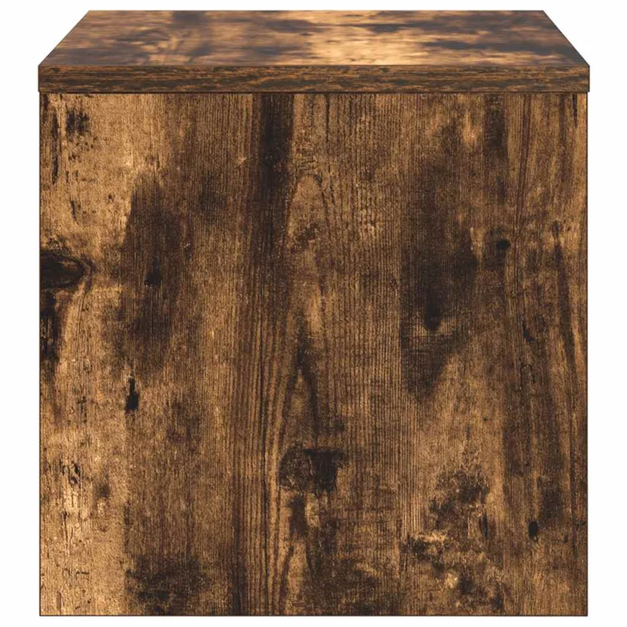 Table de chevet Chêne fumé 40x30x30 cm Bois d'ingénierie - 6
