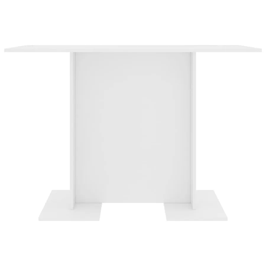 Table de salle à manger Blanc 110 x 60 x 75 cm Bois ingénierie - 3
