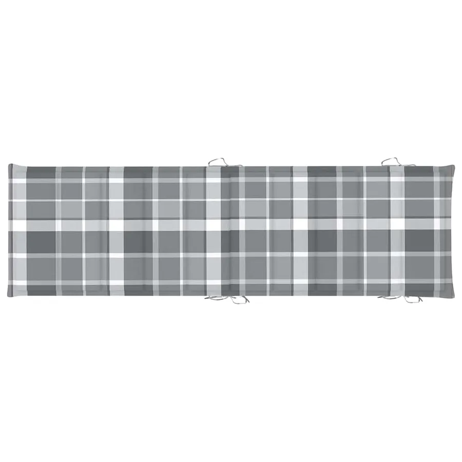 Chaise longue de jardin avec coussin Bois d'acacia solide - 11