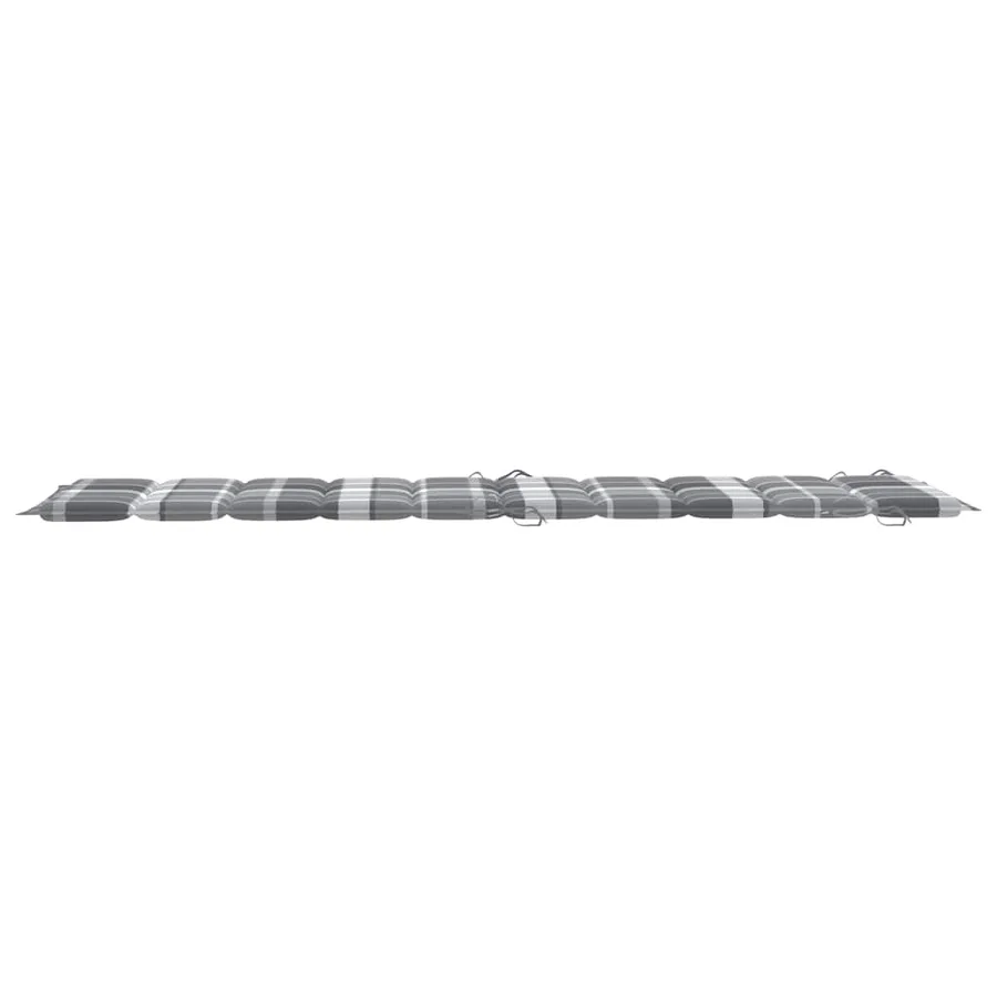 Chaise longue de jardin avec coussin Bois d'acacia solide - 12