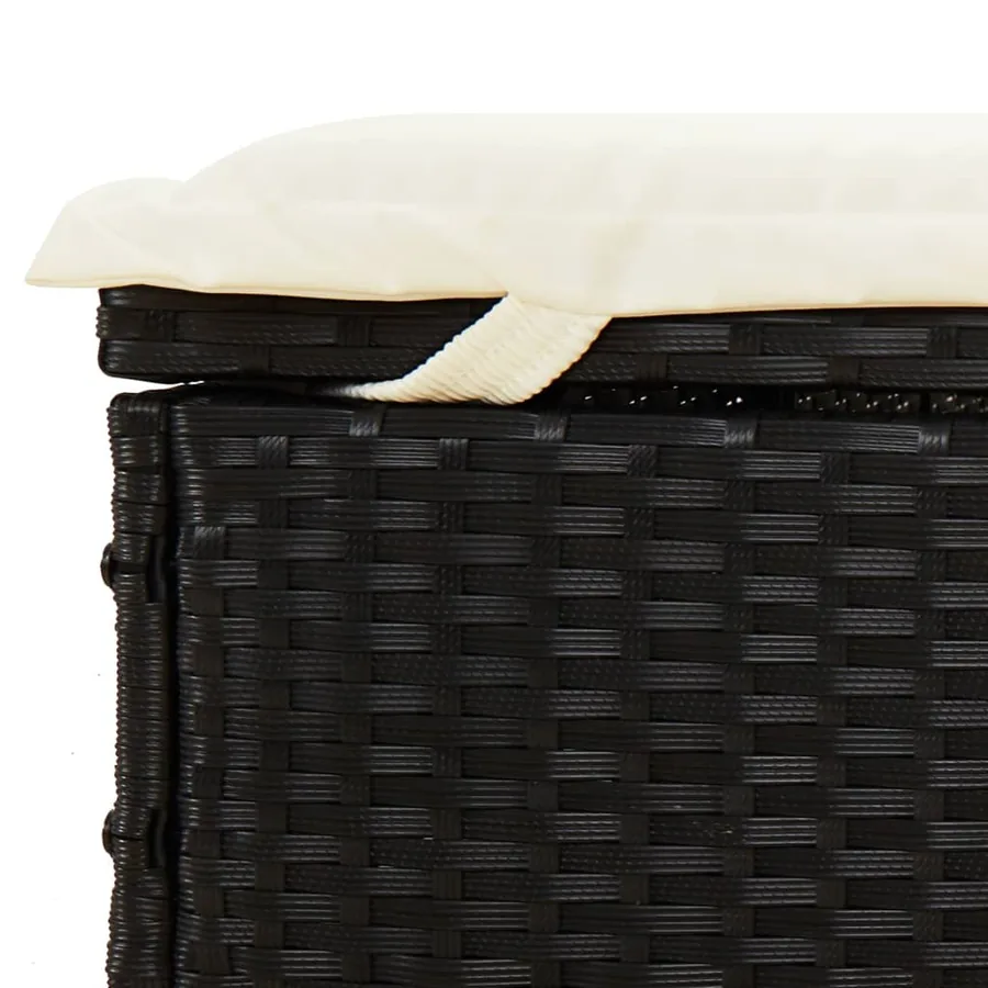 Transat avec toit pliable gris 213x63x97 cm résine tressée - 21