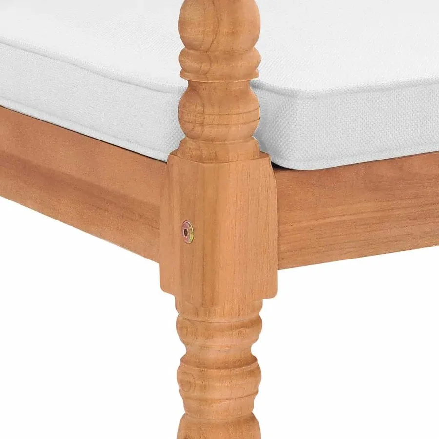 Chaises Batavia lot de 2 avec coussins Bois de teck solide - 6