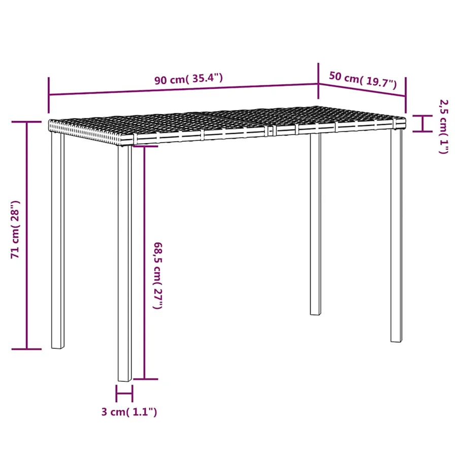 Ensemble de canapés en L 5pcs avec coussins résine tressée gris - 12