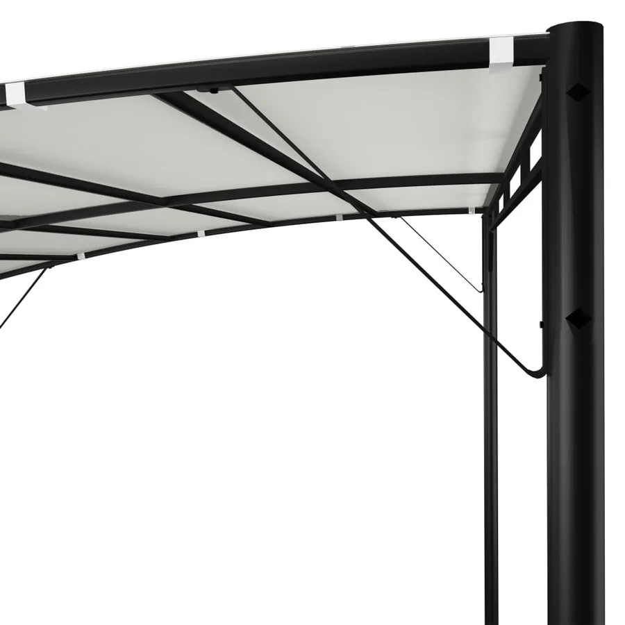 Auvents parasols 3 x 3 x 2,55 m Crème - 5