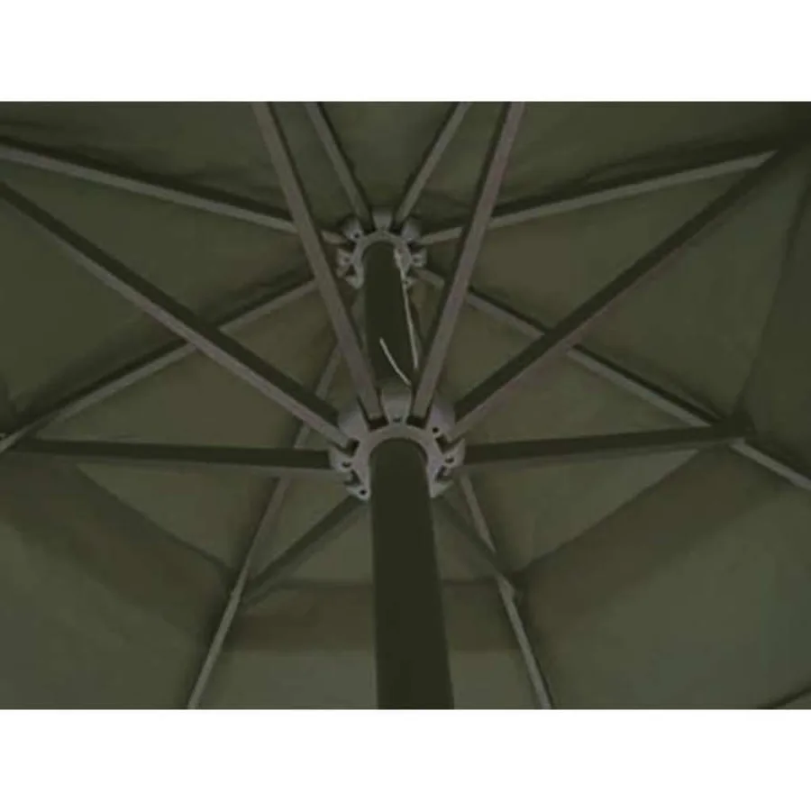 Parasol de jardin avec base portable aluminium vert - 3
