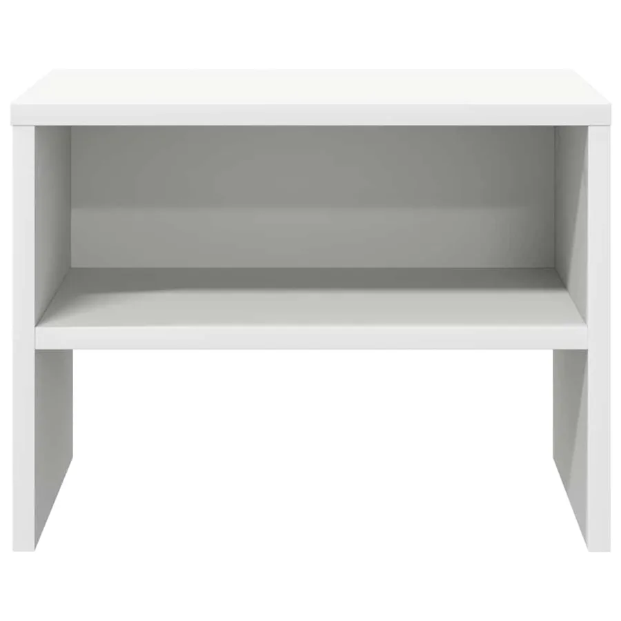 Table de chevet Blanc 40x30x30 cm Bois d'ingénierie - 5