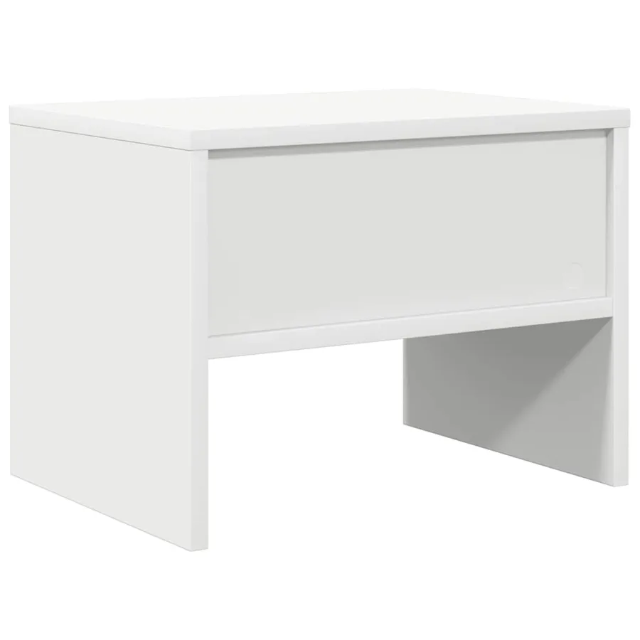 Table de chevet Blanc 40x30x30 cm Bois d'ingénierie - 7