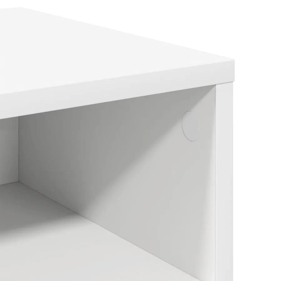 Table de chevet Blanc 40x30x30 cm Bois d'ingénierie - 8