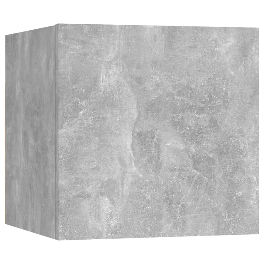 Ensemble de meubles TV 6 pcs Gris béton Bois d'ingénierie - 7