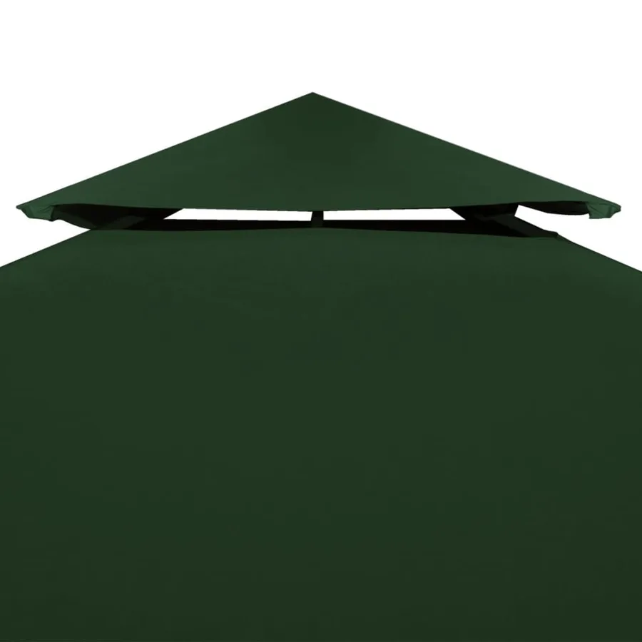Recouvrement de remplacement d'auvent 310 g/m² 3 x 3 m Vert - 3