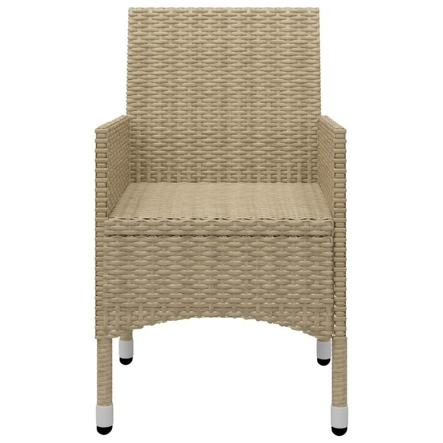Ensemble à manger de jardin 7 pcs Beige - 10