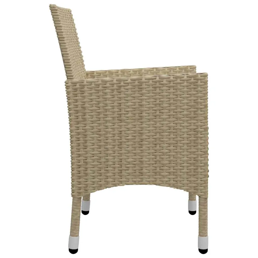 Ensemble à manger de jardin 7 pcs Beige - 8