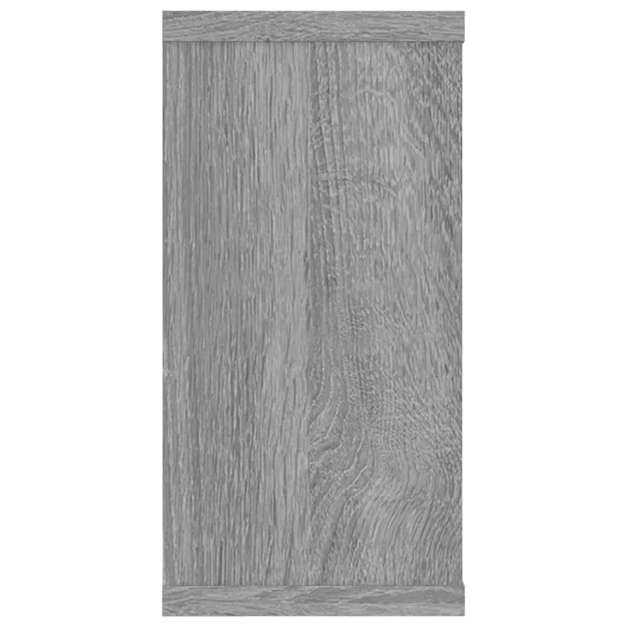Étagères murales cube 4 pcs Sonoma gris 100x15x30 cm Bois - 7