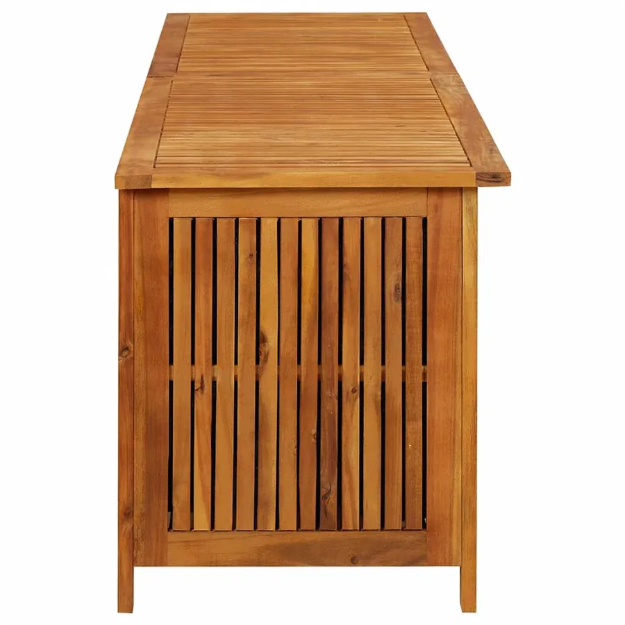 Boîte de rangement de jardin 200x50x58 cm Bois d'acacia solide - 5