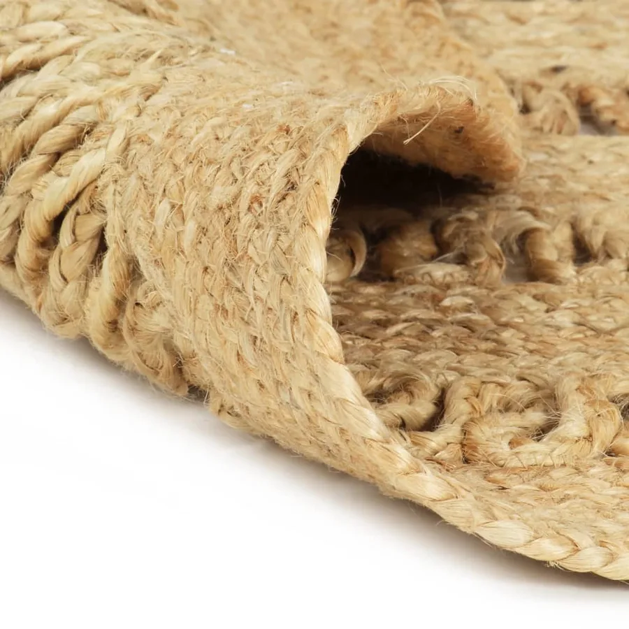 Tapis fait à la main Jute tressée 90 cm - 2