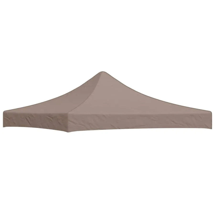 Toit de tente de réception 3x3 m Taupe 270 g/m²