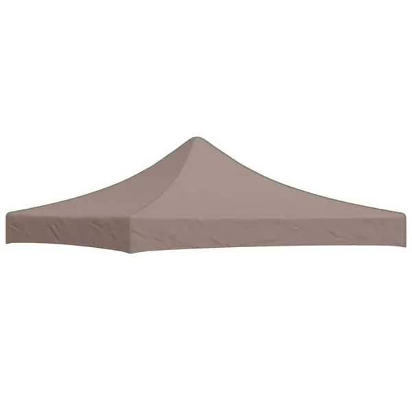 Toit de tente de réception 3x3 m Taupe 270 g/m²