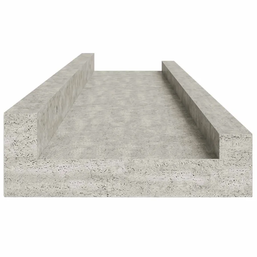 Étagères murales 2 pcs Gris béton 80x9x3 cm - 7