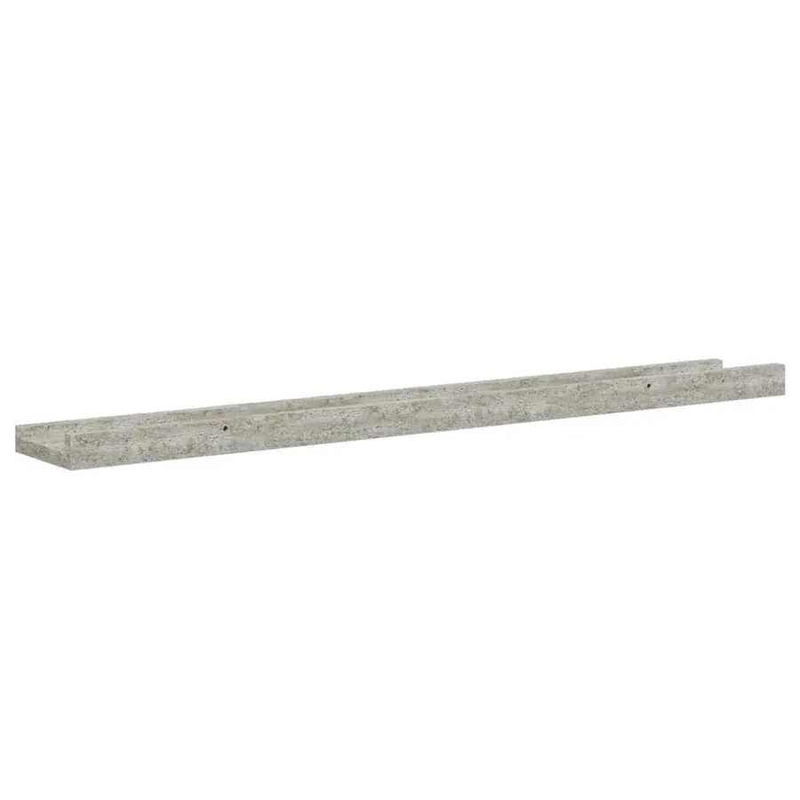 Étagères murales 2 pcs Gris béton 80x9x3 cm - 8