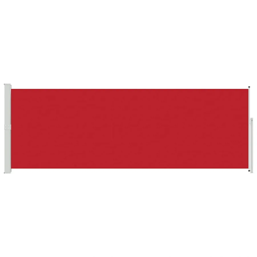 Auvent latéral rétractable 160 x 500 cm Rouge - 4