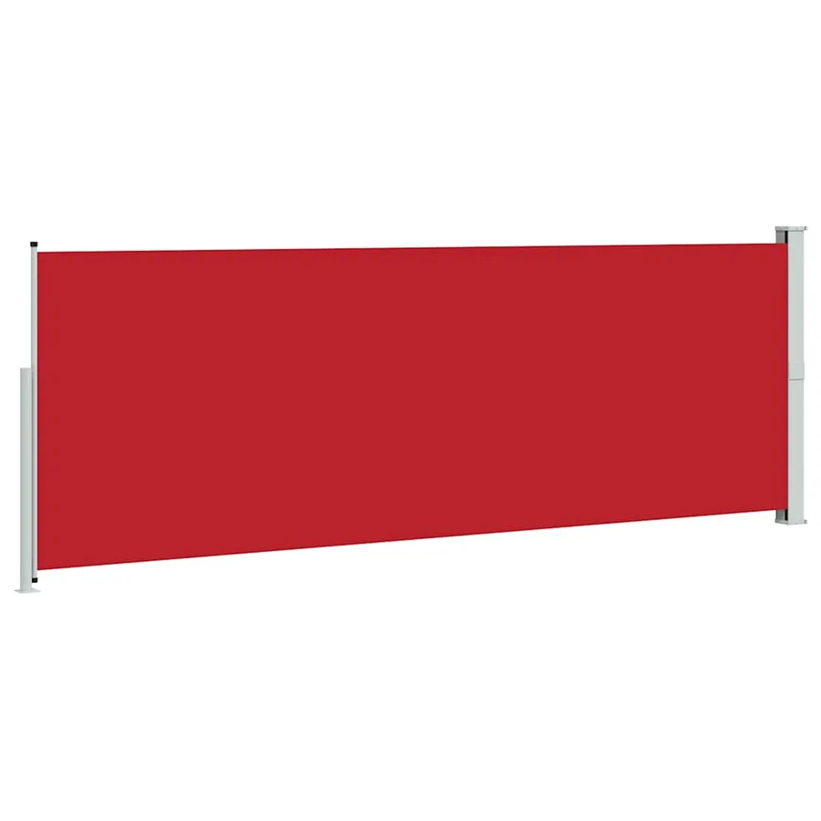 Auvent latéral rétractable 160 x 500 cm Rouge - 6