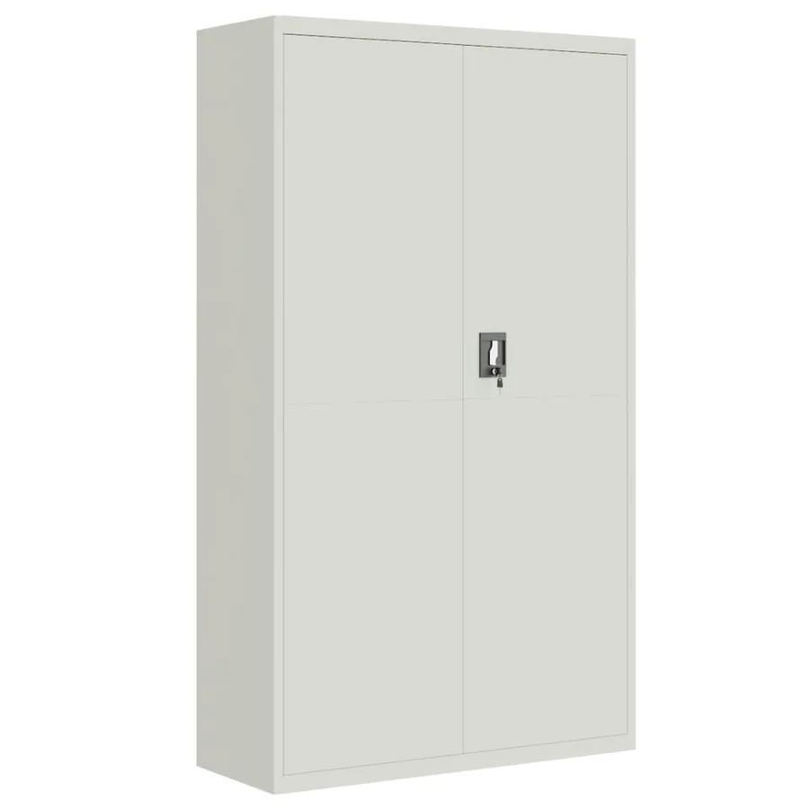 Classeur gris clair 105x40x180 cm acier - 2