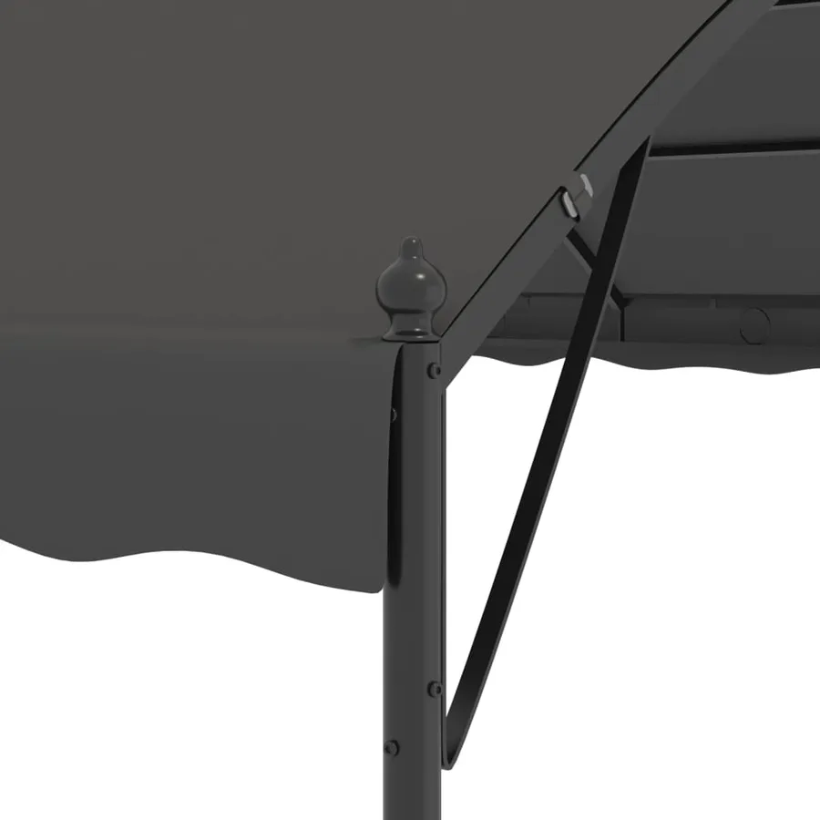 Auvent de parasol 3 x 4 m Anthracite - 5