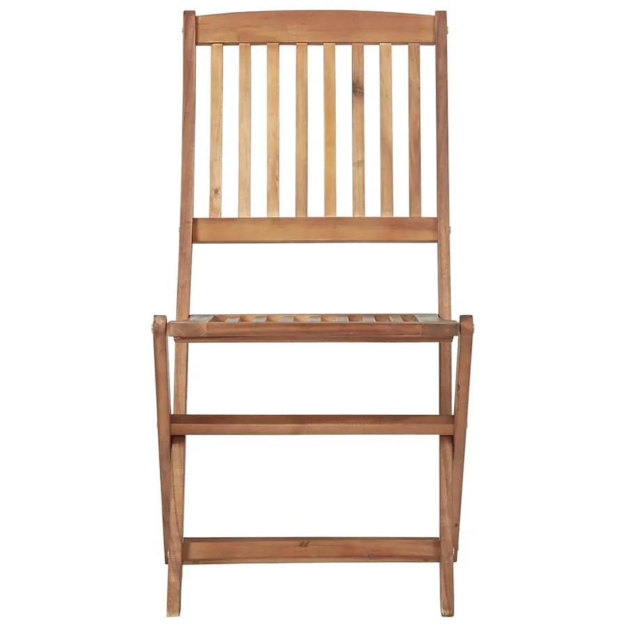 Chaises pliables de jardin lot de 6 Bois d'acacia solide - 3