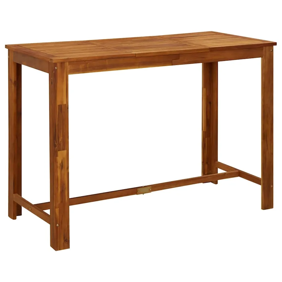 Ensemble de bar de jardin 7 pcs bois d'acacia solide - 3