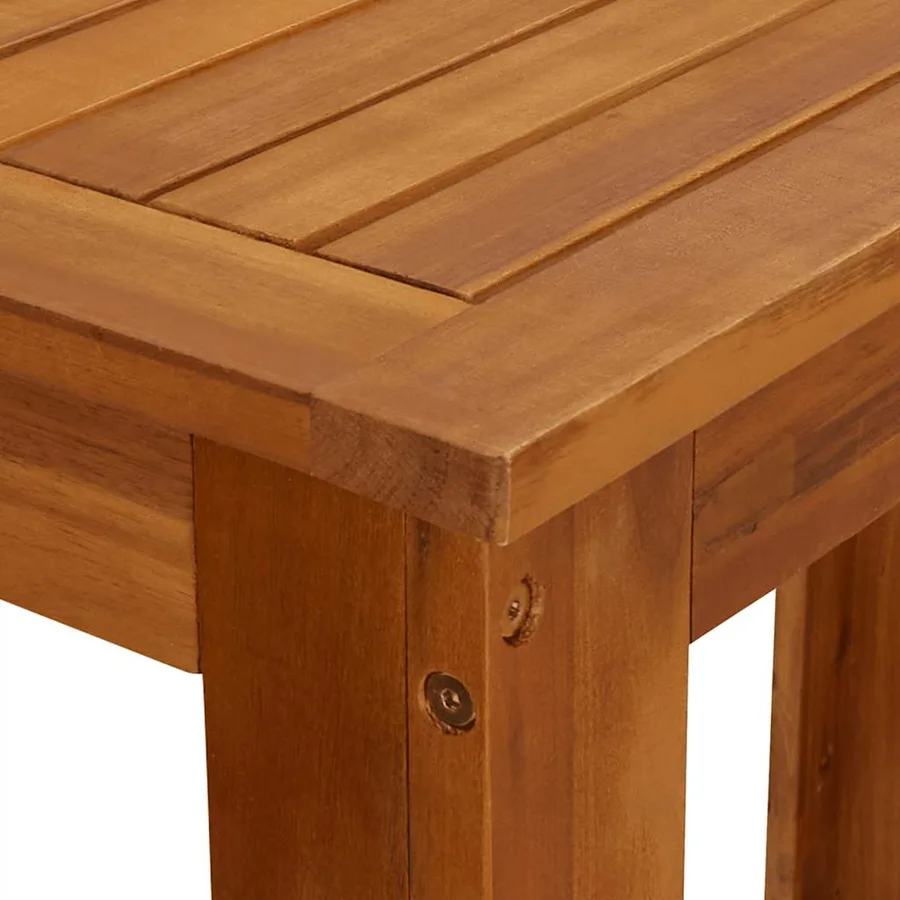 Ensemble de bar de jardin 7 pcs bois d'acacia solide - 4