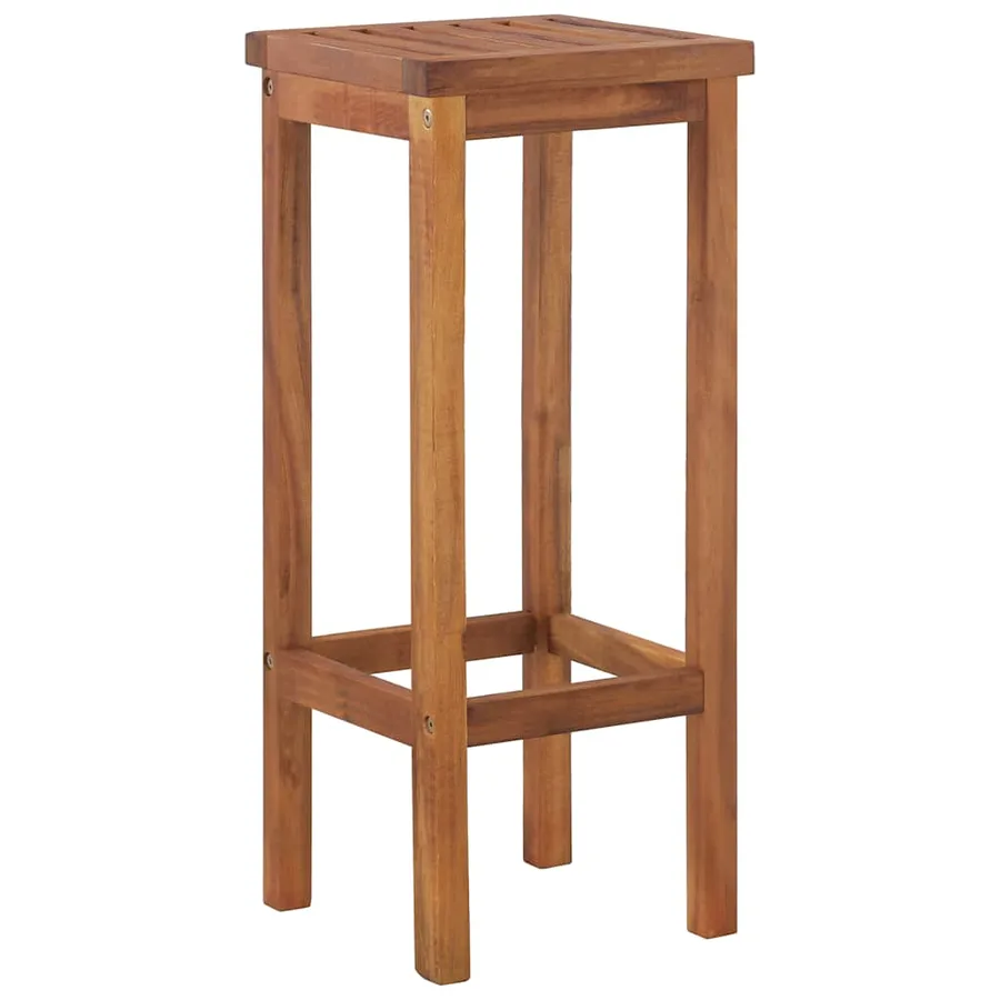 Ensemble de bar de jardin 7 pcs bois d'acacia solide - 7