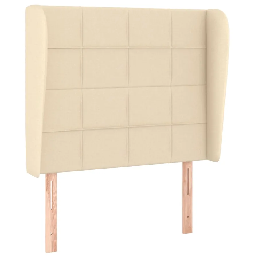 Sommier à lattes de lit avec matelas Crème 80x200 cm Tissu - 6