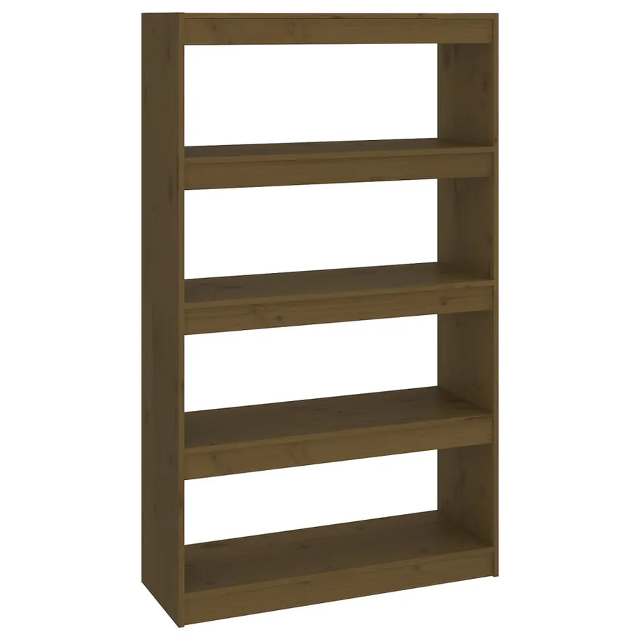 Bibliothèque/Séparateur de pièce Marron miel 80x30x135,5 cm Pin - 2