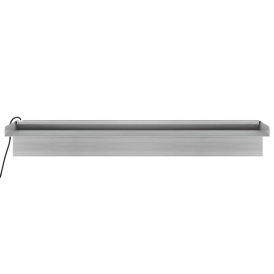 Déversoir pour cascade avec LED RVB Inox 60 cm - 8