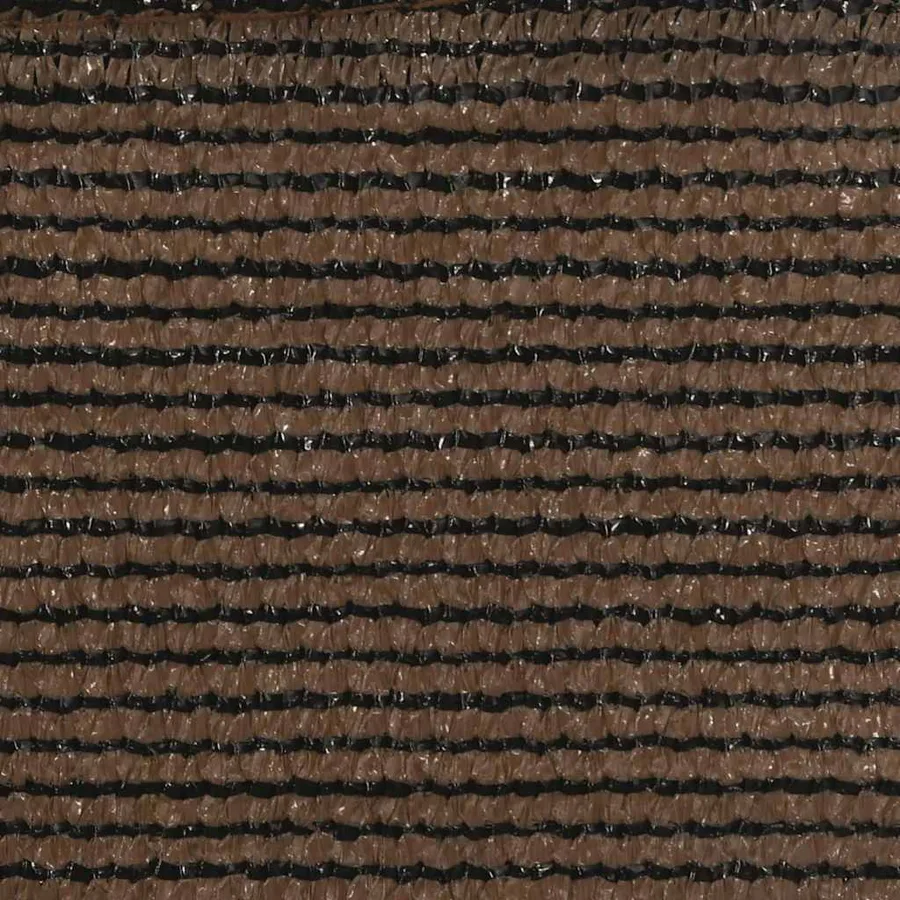 Voile d'ombrage 160 g/m² Marron 4x4x4 m PEHD - 9