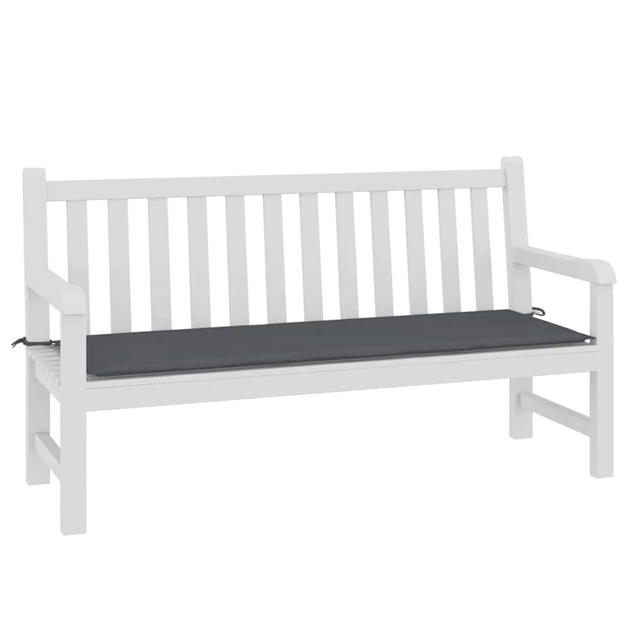 Coussin de banc de jardin anthracite 150x50x3 cm tissu oxford - 3