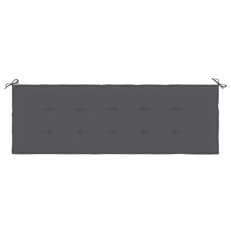 Coussin de banc de jardin anthracite 150x50x3 cm tissu oxford - 4